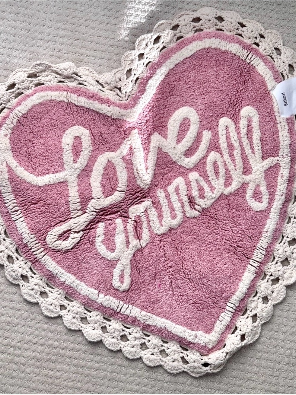 Urban Outfitters Heart Bath Mat